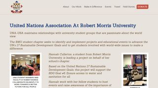 
                            8. United Nations Association at Robert Morris University - Haiti Outreach