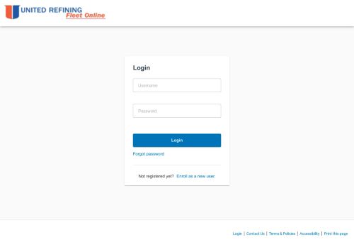 
                            9. United Refining Fleet Online: Login