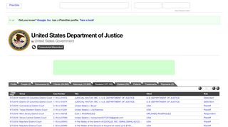 
                            9. United States Department of Justice - PlainSite