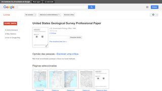 
                            10. United States Geological Survey Professional Paper - Resultado da pesquisa de livros do Google