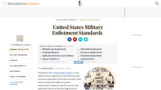 
                            7. United States Military Enlistment Standards - The Balance Careers