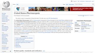 
                            12. United States Pharmacopeia - Wikipedia