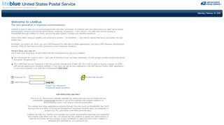 
                            1. United States Postal Service Extranet - LiteBlue - USPS.com