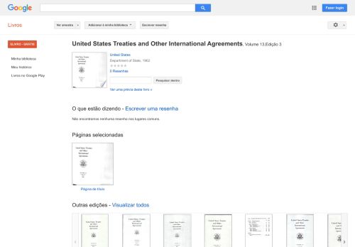 
                            9. United States Treaties and Other International Agreements