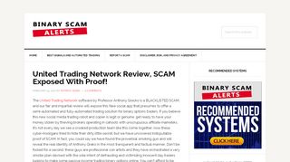 
                            3. United Trading Network Review, SCAM Exposed With Proof! | Binary ...