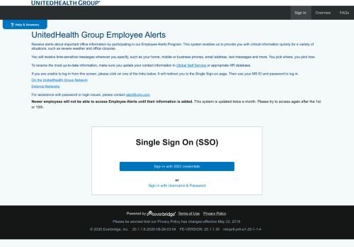 
                            4. UnitedHealth Group Employee Alerts - Login to your account