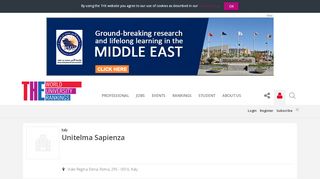 
                            11. Unitelma Sapienza World University Rankings | THE