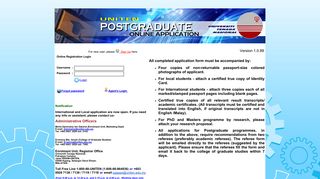 
                            7. UNITEN PostGraduate Online Application :: Login