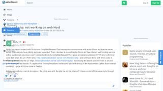 
                            10. Unity and php: not working on web Host - Networking and ...