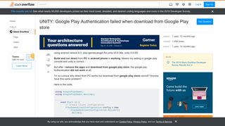 
                            9. UNITY: Google Play Authentication failed when download from ...