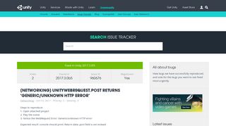 
                            7. Unity Issue Tracker - [Networking] UnityWebRequest.Post returns ...