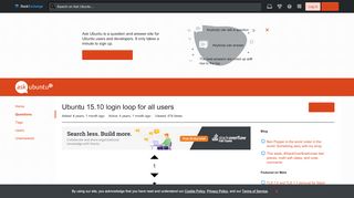
                            2. unity - Ubuntu 15.10 login loop for all users - Ask Ubuntu