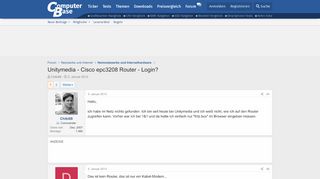 
                            11. Unitymedia - Cisco epc3208 Router - Login? | ComputerBase Forum