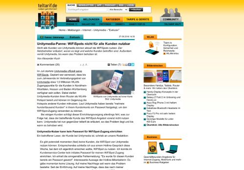 
                            9. Unitymedia-Panne: WiFiSpots nicht für alle Kunden nutzbar - teltarif.de ...