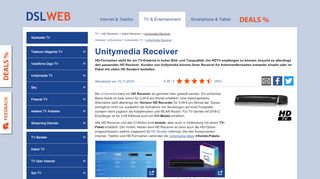 
                            9. Unitymedia Receiver - HD Receiver für Kabel TV von Unitymedia