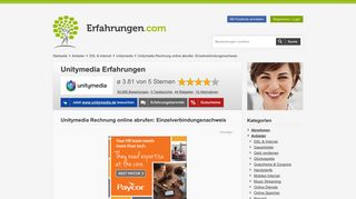 
                            9. Unitymedia Rechnung online abrufen: Einzelverbindungsnachweis