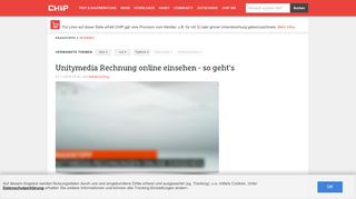 
                            7. Unitymedia Rechnung online einsehen - so geht's - CHIP