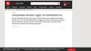 
                            5. Unitymedia-Router-Login – so funktioniert's | TippCenter