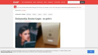 
                            2. Unitymedia: Router-Login - so geht's - CHIP
