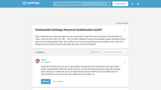 
                            12. Unitymedia Settings Passwort funktioniert nicht? (Internet ...