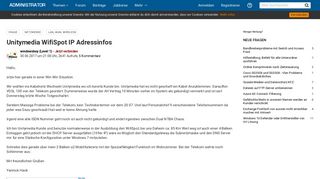 
                            4. Unitymedia WifiSpot IP Adressinfos - Administrator