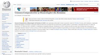 
                            7. Uniunea Compozitorilor și Muzicologilor din România - Wikipedia