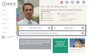 
                            5. Univ. Prof. Dr. Bernd Hamm: Charité – Universitätsmedizin Berlin