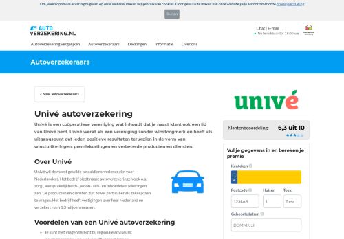 
                            9. Univé autoverzekering | Reviews & Meer - Autoverzekering.nl