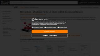 
                            9. Univention - Windows 7 / 8 / 10 Client in UCS Domäne einbinden ...