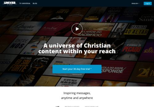 
                            9. UNIVER VIDEO - Um universo de conteúdo cristão ao seu alcance