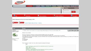 
                            13. Univers Freebox :: Voir le sujet - [Résolu] Page perso et Erreur ...