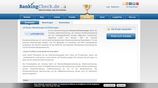 
                            13. uniVersa | BankingCheck.de