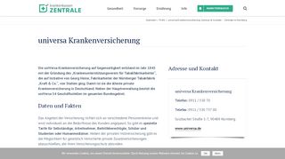 
                            10. ▷ universa Krankenversicherung: Adresse & Kontakt - Zentrale in ...