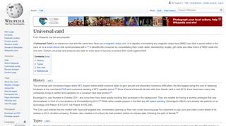 
                            12. Universal card - Wikipedia