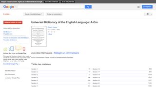 
                            7. Universal Dictionary of the English Language: A-Cre