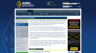 
                            5. Universal Licensing System - ARRL