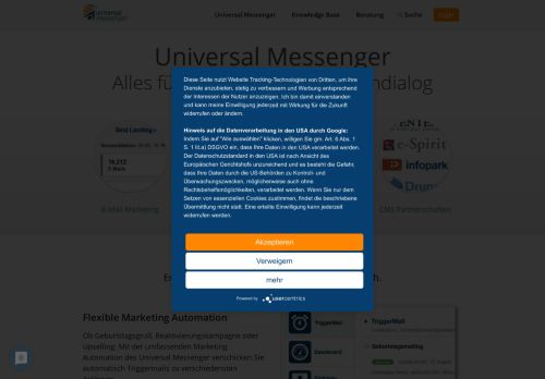 
                            9. Universal Messenger - E-Mail-Marketing und Customer Experience ...