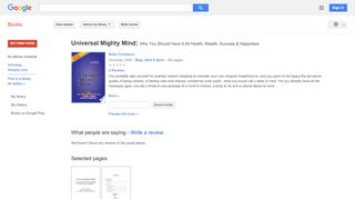 
                            6. Universal Mighty Mind: Why You Should Have It All Health, Wealth, ...