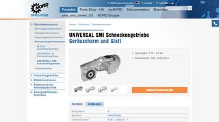 
                            12. UNIVERSAL SMI Schneckengetriebe - Nord Gear