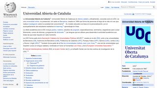 
                            12. Universidad Abierta de Cataluña - Wikipedia, la enciclopedia libre