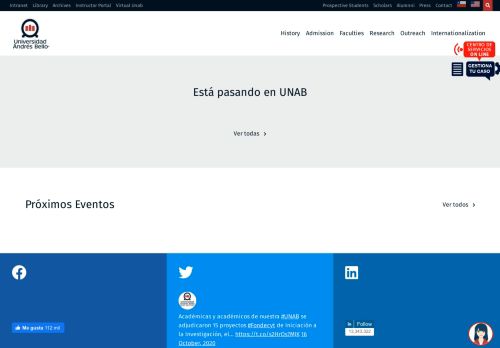 
                            3. Universidad Andrés Bello | Home | Acreditada | UNAB