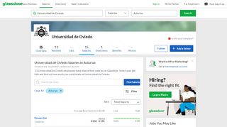 
                            10. Universidad de Oviedo Salaries in Asturias | Glassdoor