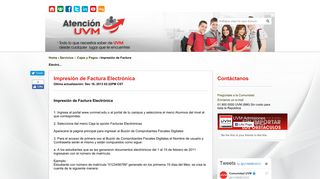 
                            5. Universidad del Valle de México | Impresión de ... - Atención UVM