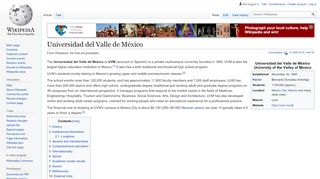 
                            10. Universidad del Valle de México - Wikipedia