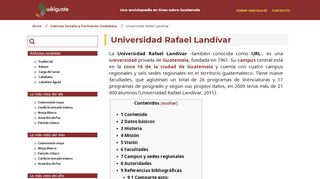 
                            8. Universidad Rafael Landívar - WikiGuate