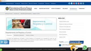 
                            3. Universidad Santo Tomás - Registro y Control