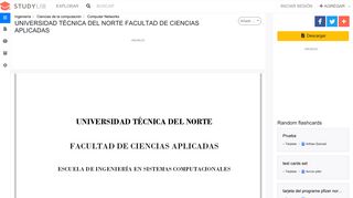 
                            8. universidad técnica del norte facultad de ciencias aplicadas - studylib.es