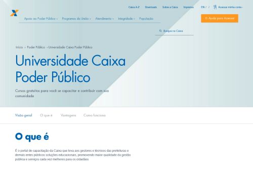 
                            2. Universidade Caixa Poder Público