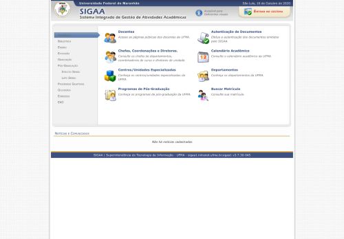 
                            2. Universidade Federal do Maranhão - SIGAA - Sistema Integrado de ...