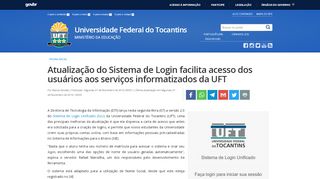 
                            11. Universidade Federal do Tocantins - Portal UFT